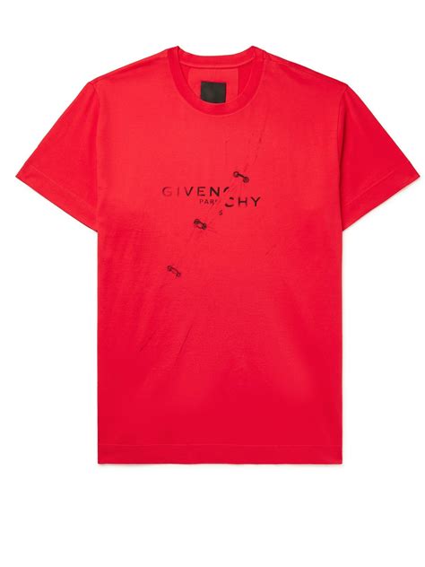 givenchy red oversized shirt|givenchy t shirt prices.